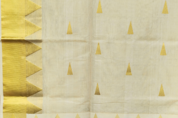 Golden temple design saree