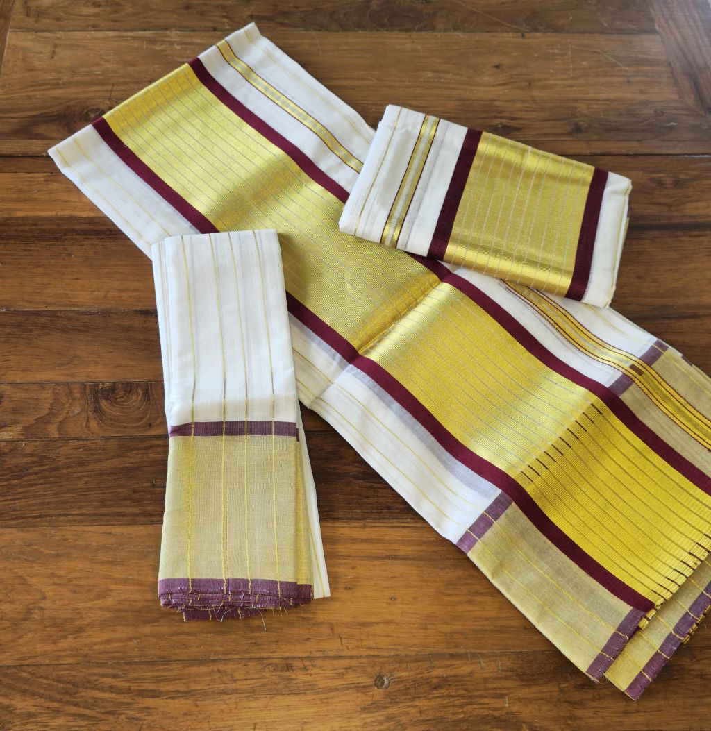 P000031 SINGLE SET STRIPED (MUNDUM NERIATHUM)