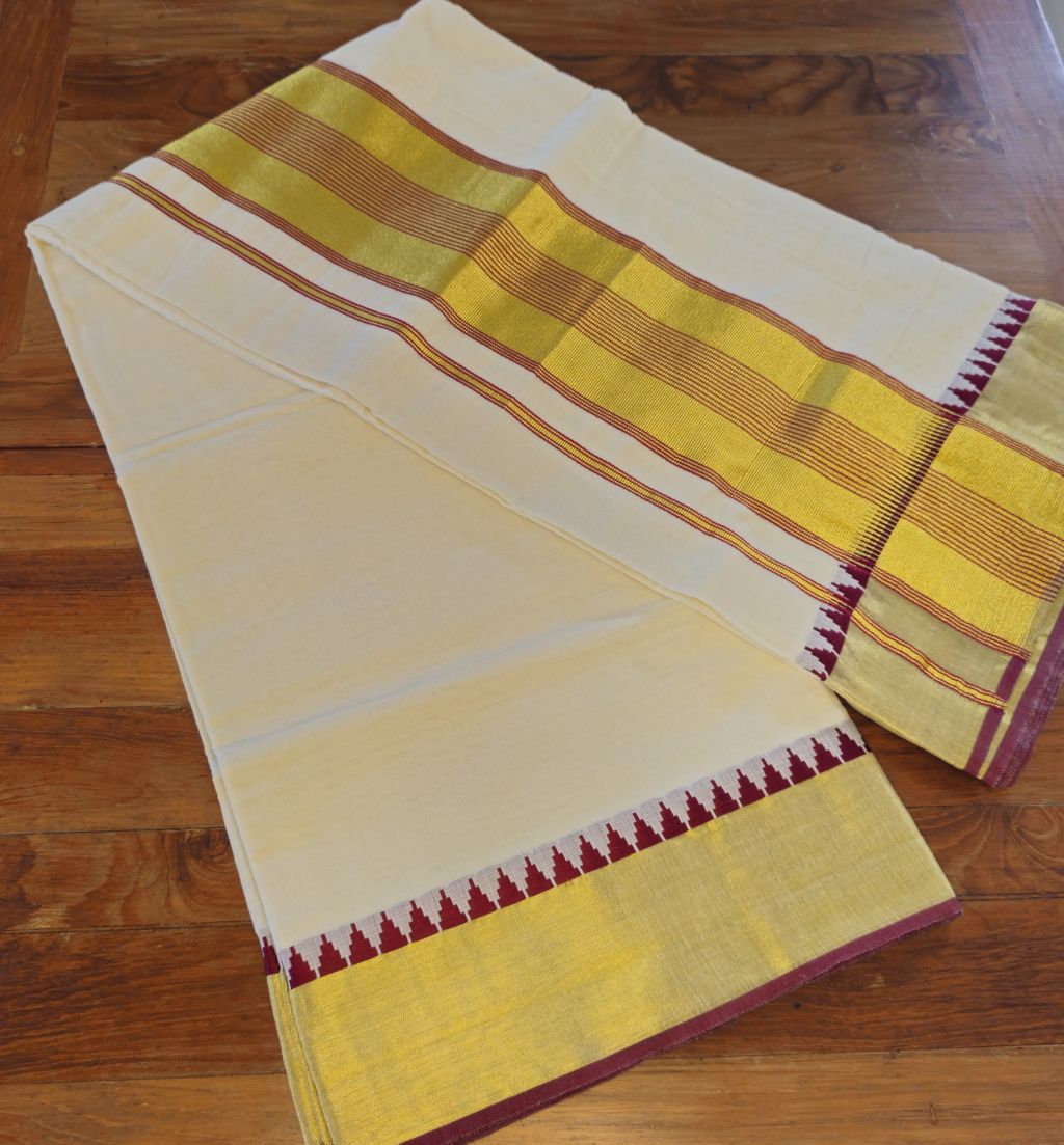 P000033 LINED KARA JARI SAREE