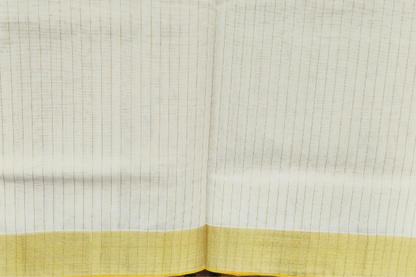 Golden border and striped saree