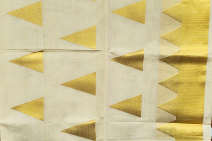 Golden temple design saree