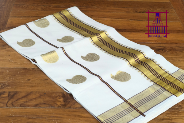 Temple design saree