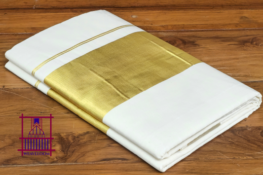 Plain Jari design saree
