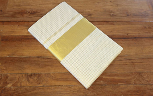 P000027 JARI SMALL CHECK SAREE