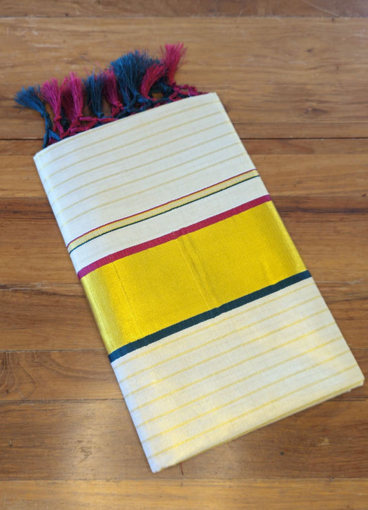 P000044 STRIPED TISSUE SAREE