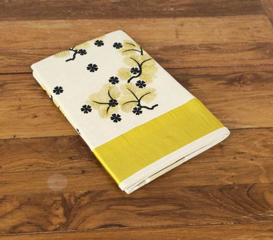 P000053 EMBROIDERED TISSUE SAREE